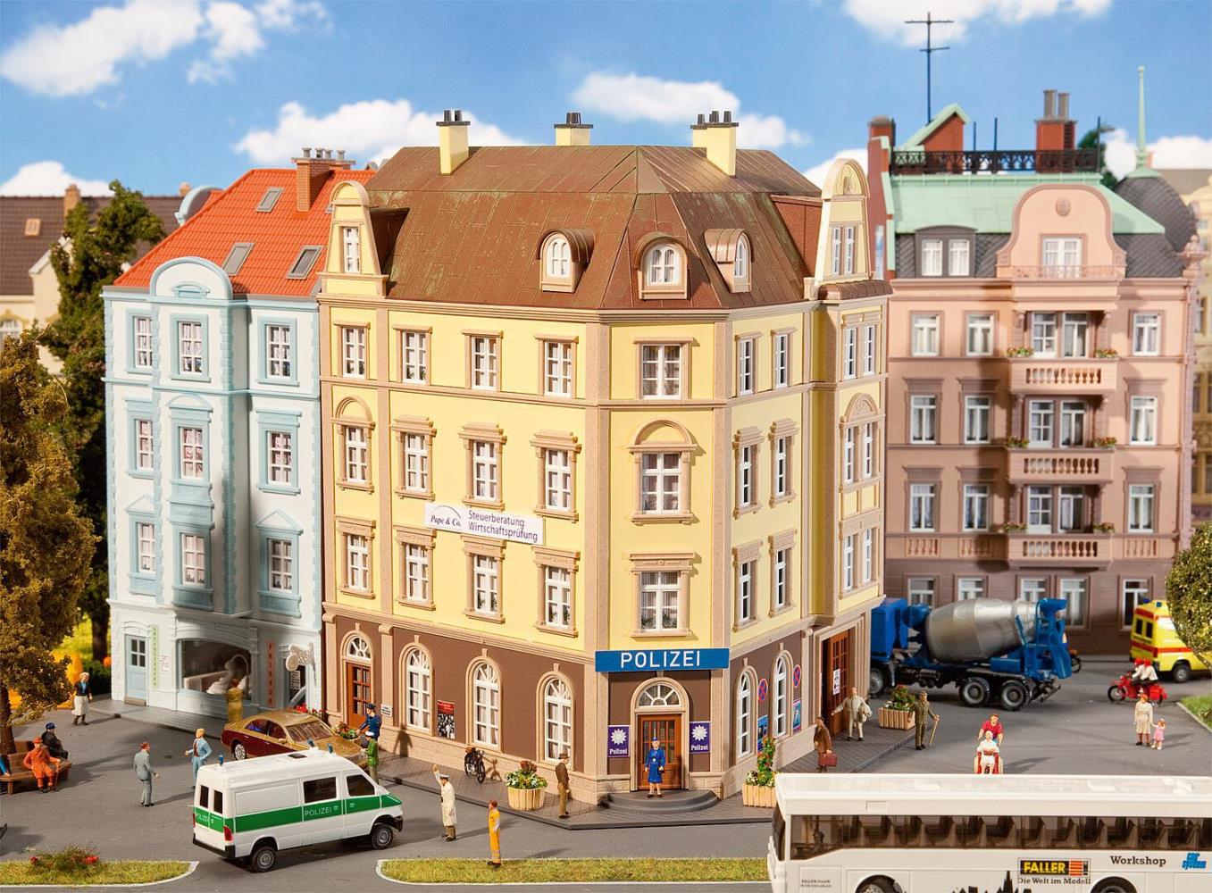 Faller 130910 Polizeirevier Goethestraße 1:87 Spur H0 Bausatz Neu