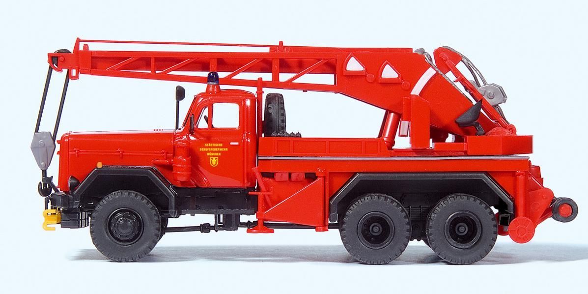 Preiser 31269 Kranwagen KW 16 F Magirus 250 D 25 A 1:87 Spur H0