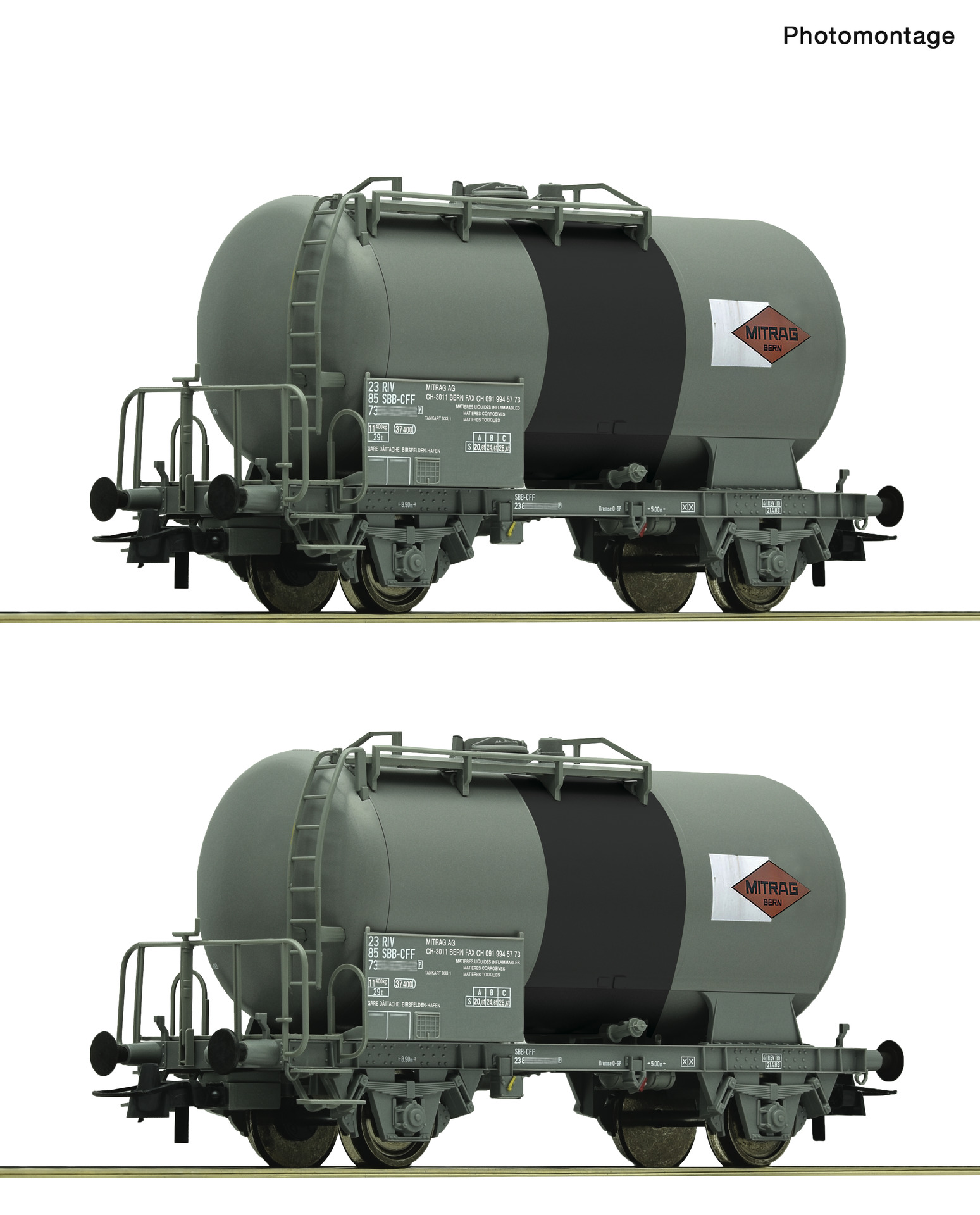 Roco 6600196 2-tlg. Set: Kesselwagen
