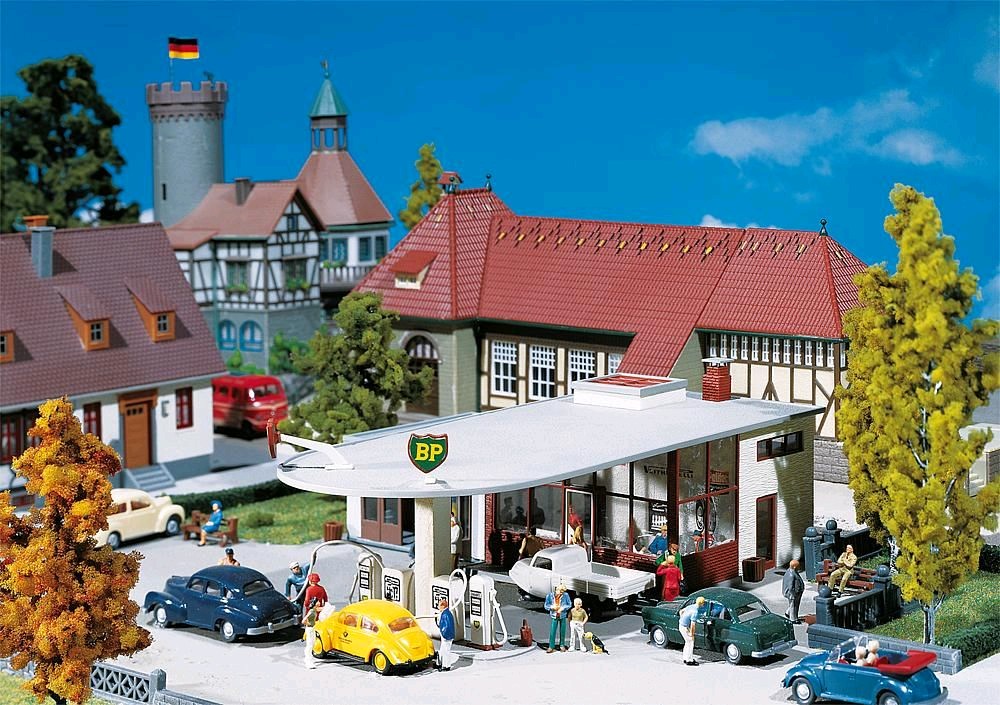Faller 130347 BP-Tankstelle 1:87 Spur H0 Bausatz Neu OVP