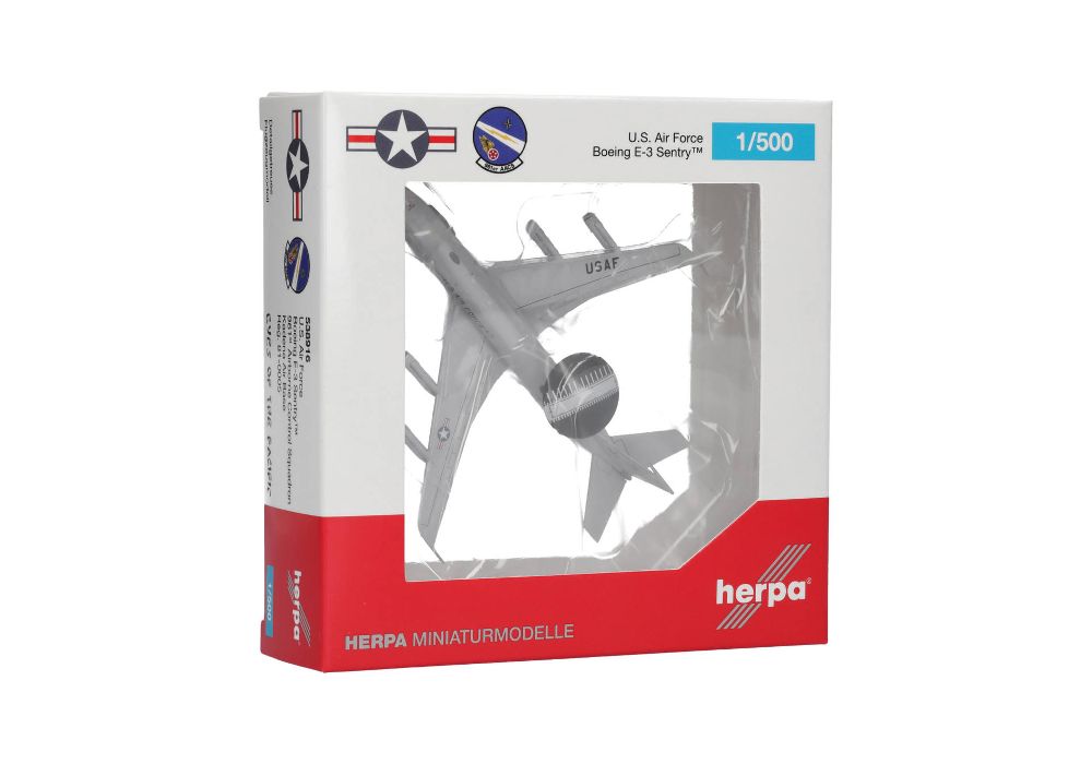 Herpa 538916 U.S. Air Force Boeing E-3 Sentry Kadena Air Base 1:500