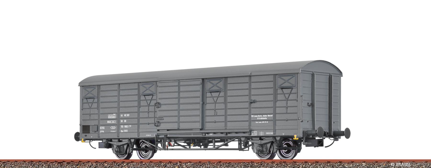 Brawa 49934 Gedeckter Güterwagen Gbs „Leuna” DR 1:87 Spur H0
