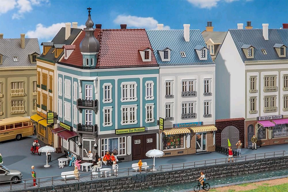 Faller 232387 2 Stadthäuser Beethovenstraße 1:160 Spur N Neu OVP