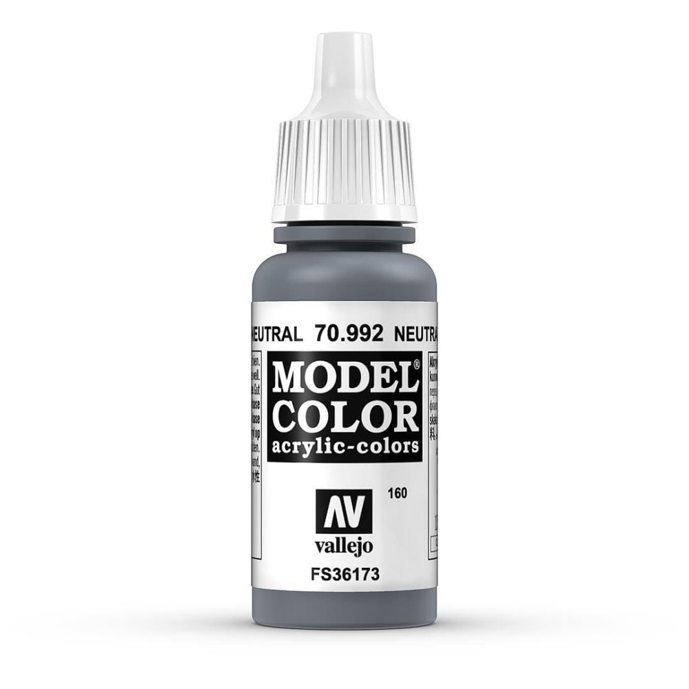 Vallejo 70992 Neutralgrau matt 17 ml Neu OVP Model Color