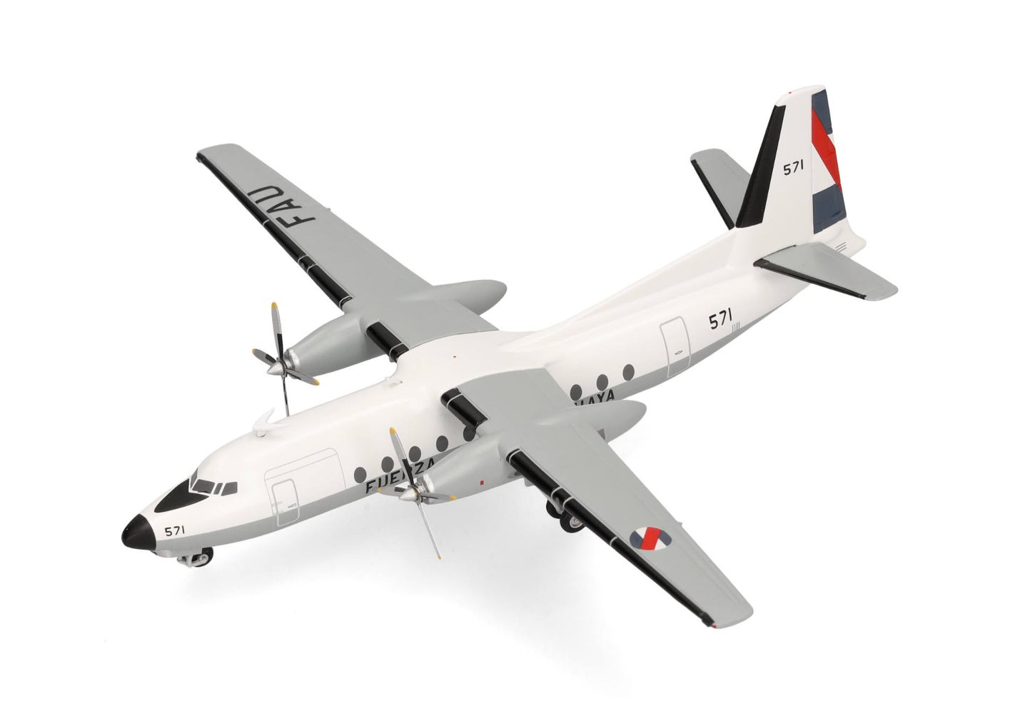 Herpa 573368 Uruguayan Air Force Fairchild FH-227D (LCD) 571 1:200