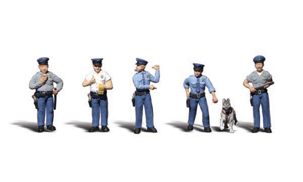 Woodland Scenics A2736 Polizisten 1:45 Spur 0 Neu OVP Figuren