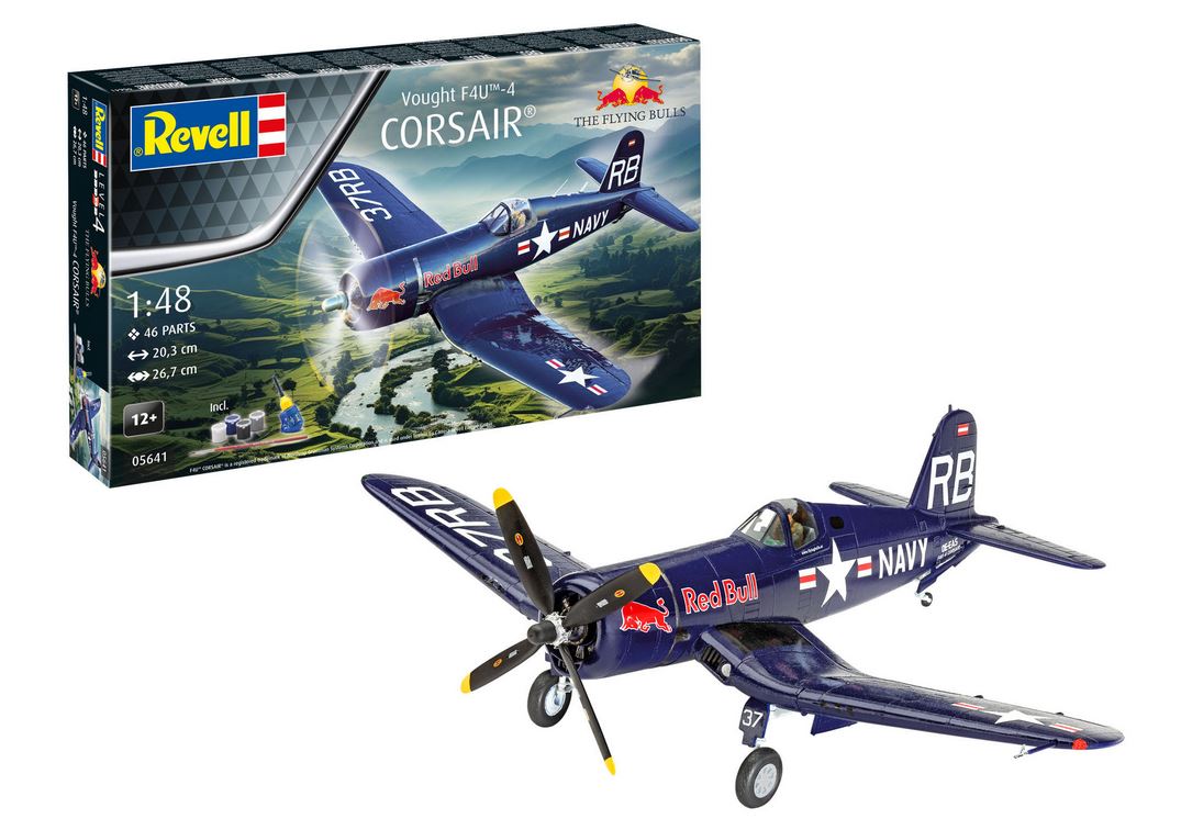Revell 05641 Geschenkset Flying Bulls Vought F4U-4 Corsair 1:48