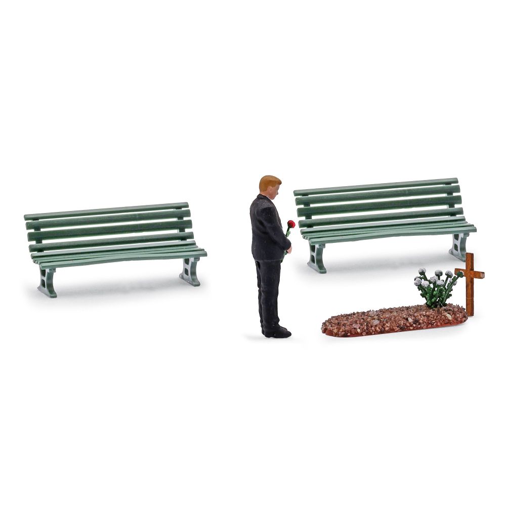 Busch 8883 Action Set: Besuch am Grab 1:120 Spur TT NEU OVP