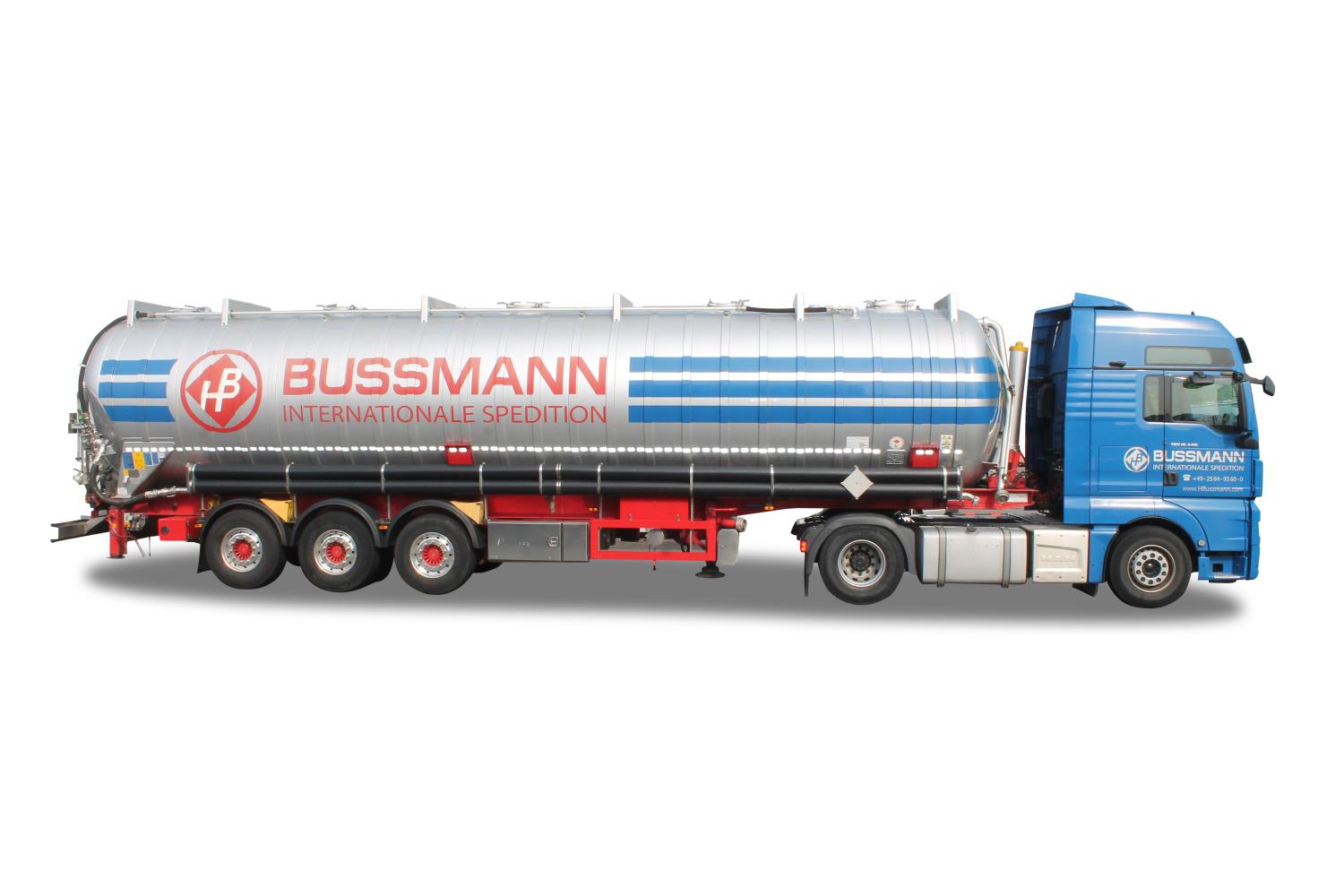 Herpa 950688 MAN TGX GX ADR Saugsilo-Sattelzug Bussmann 1:87