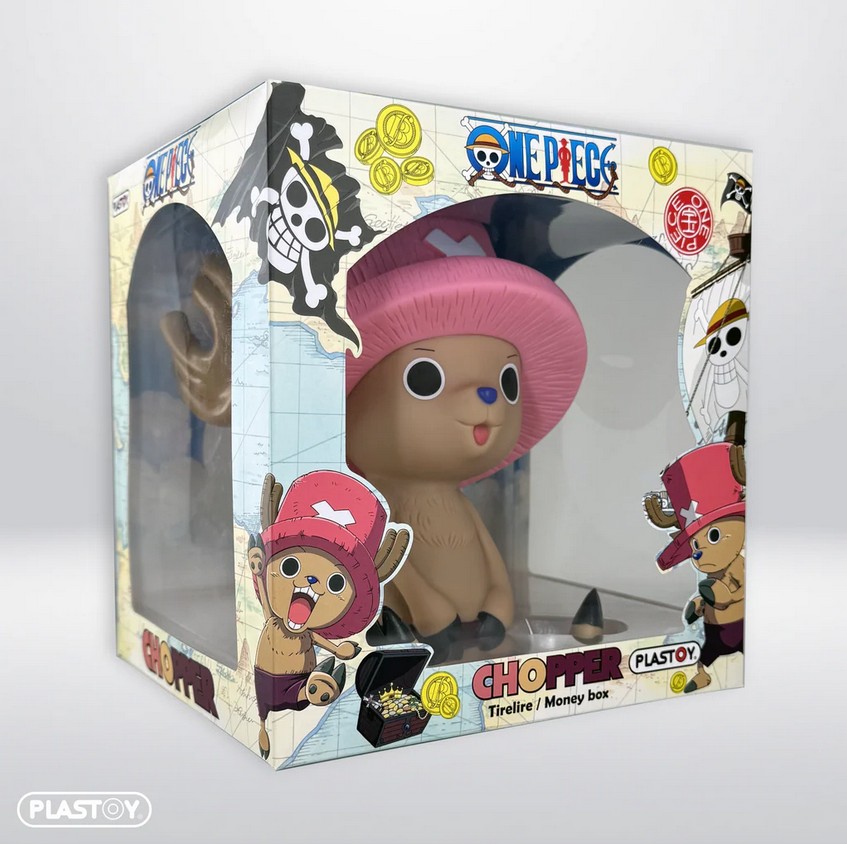 Plastoy 80034 One Piece Chopper XL 15,5 cm NEU OVP Spardose