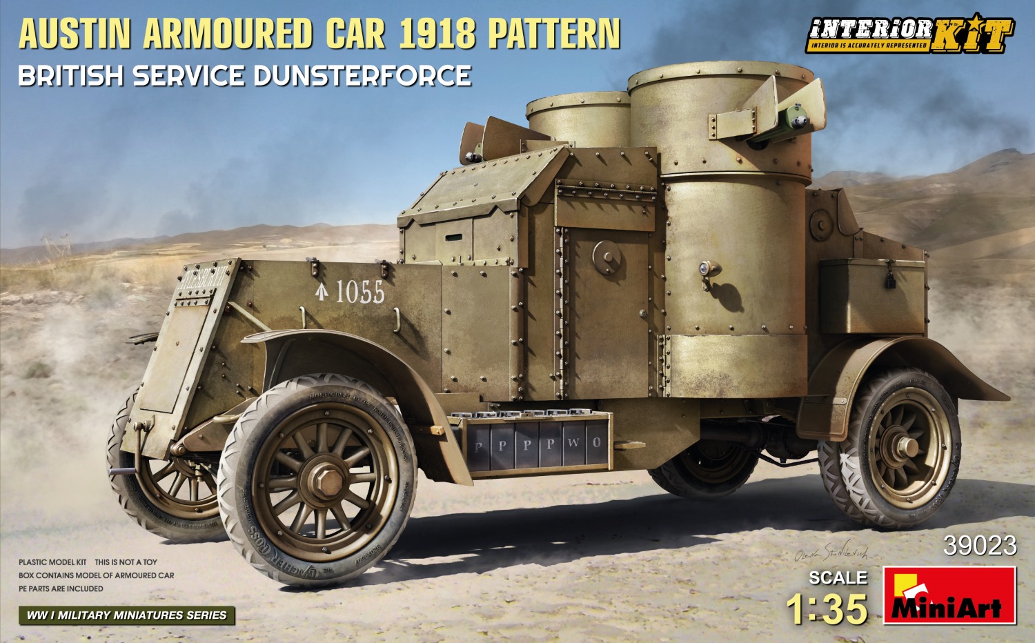 MiniArt 39023 AUSTIN ARMOURED CAR 1918 PATTERN 1:35 Bausatz