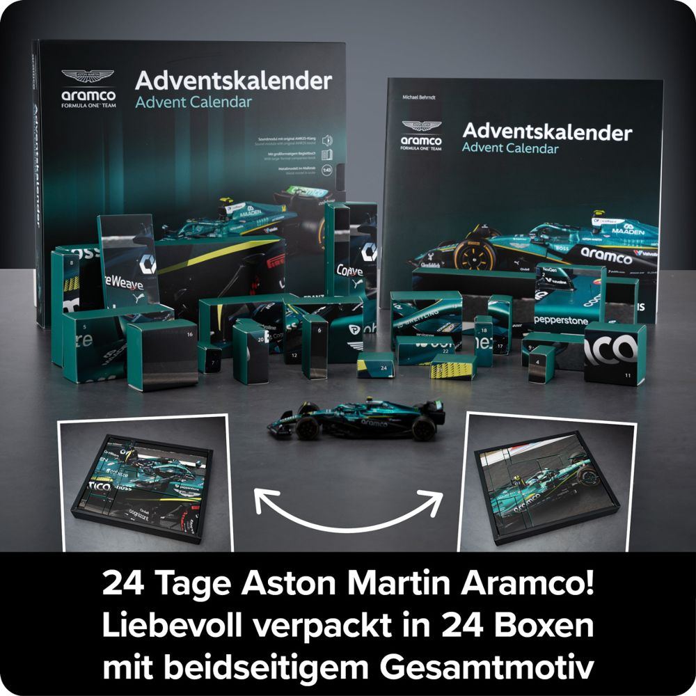 Franzis 67325 Aston Martin Aramco Formula 1 Adventskalender 1:43