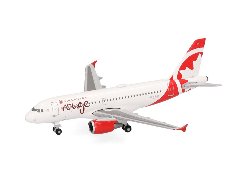 Herpa 538701 Air Canada Rouge Airbus A319 1:500 Standmodell NEU