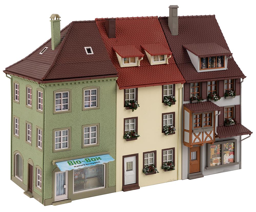 Faller 130708 H0 3 Kleinstadthäuser 1:87 Spur H0 Bausatz Neu OVP