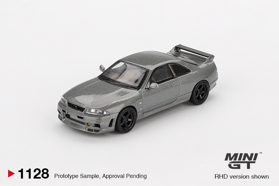 Mini GT MGT01128-R 1:64 NISSAN GTR (R33) NISMO BCNR33 CRS DARK METAL GRAY 1993