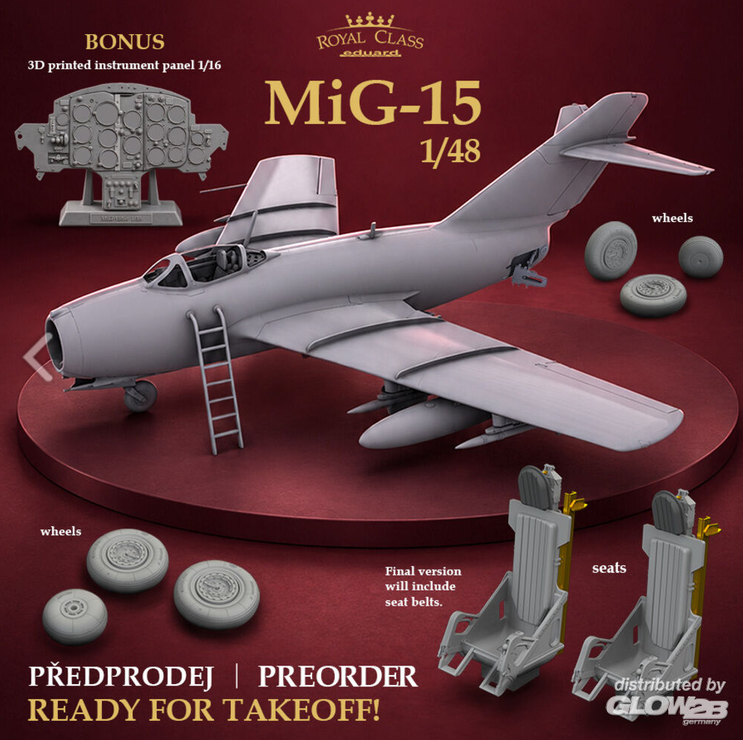 Eduard Plastic Kits R0026 MiG-15 ROYAL CLASS in 1:48