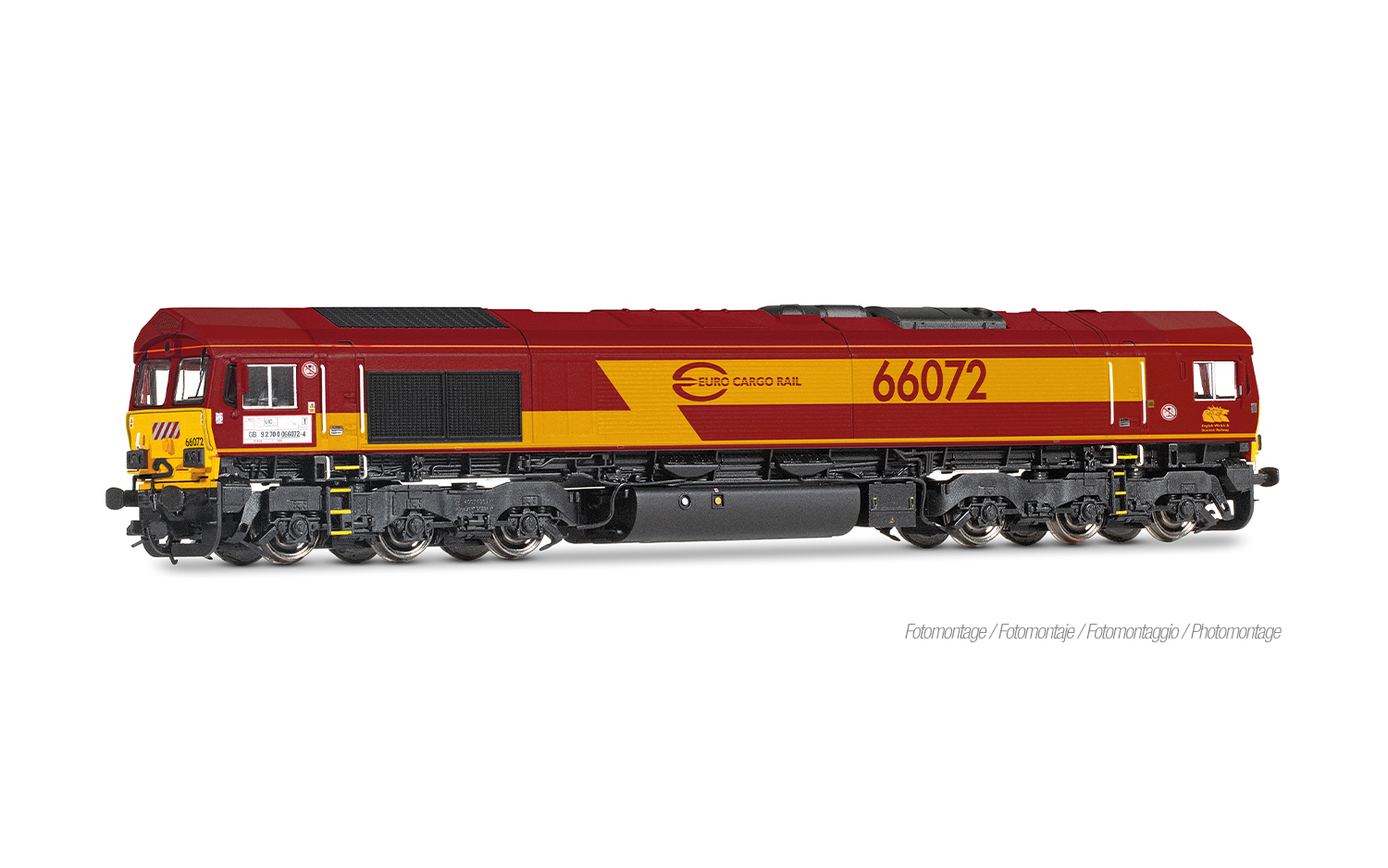 Arnold HN9081 Euro Cargo Rail, Diesellokomotive Class 66, braune Farbgebun