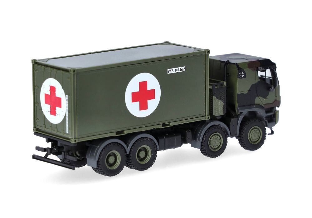 Herpa 747219-002 Iveco Trakker 8x8 mit 20 ft. Cont. "Bundeswehr" 1:87