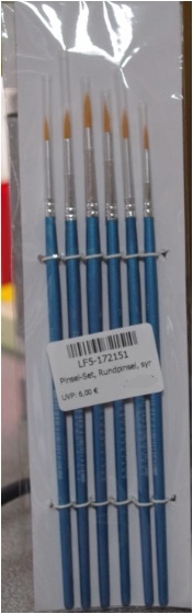 Faller 172151 Pinsel-Set, Rundpinsel, synthetisch