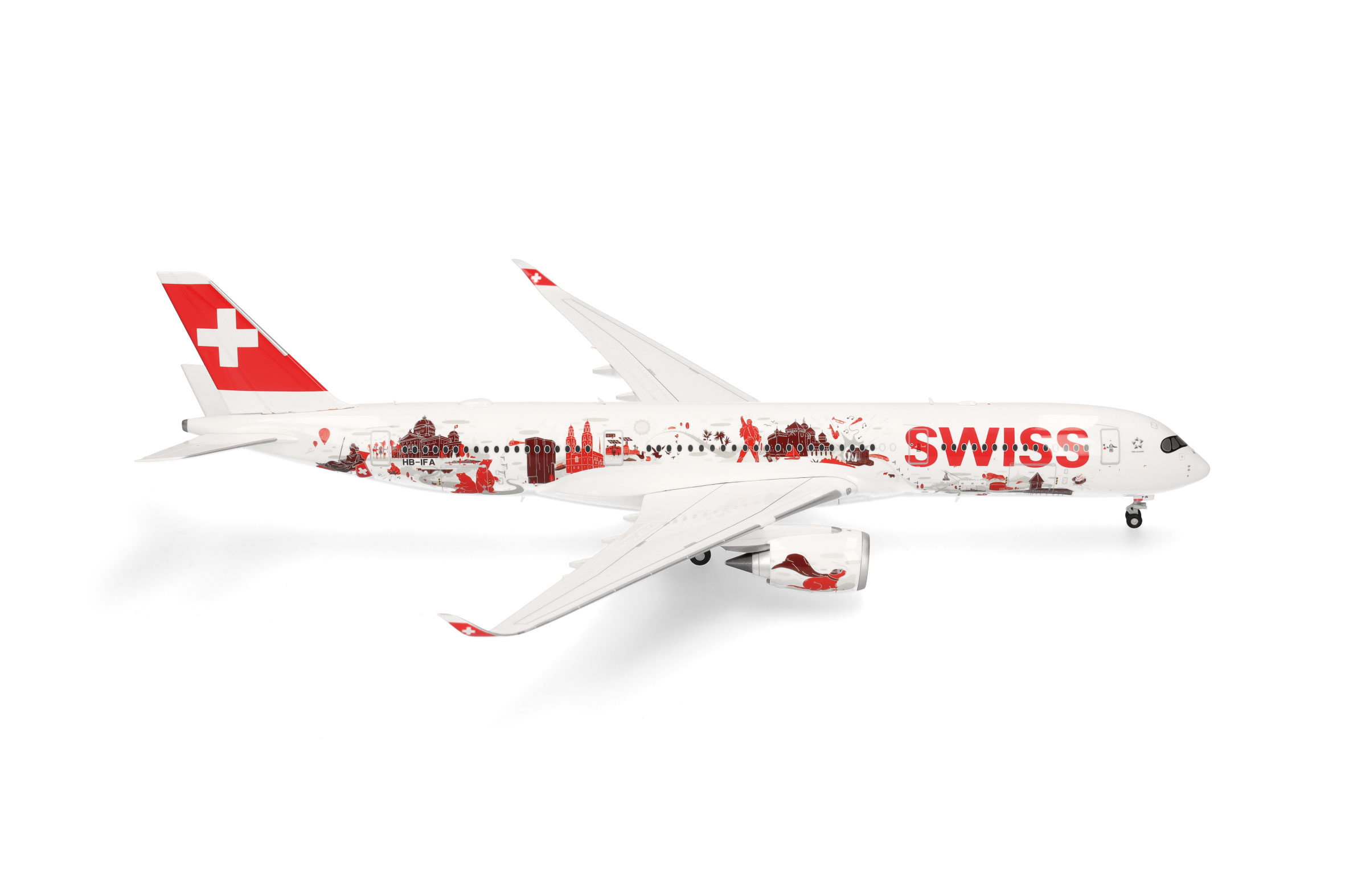 Herpa 573672 A350-900 Swiss Wanderlust