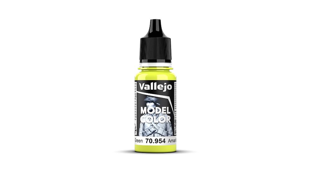 Vallejo 70954 Grüngelb, matt, 18 ml Model Color NEU