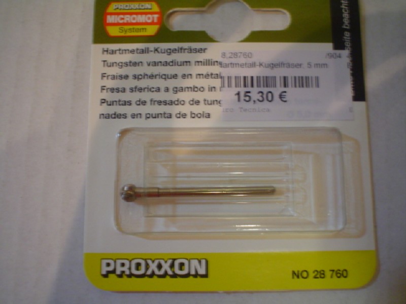 Proxxon 28760 Kugelfräser Hartmetall 5 mm
