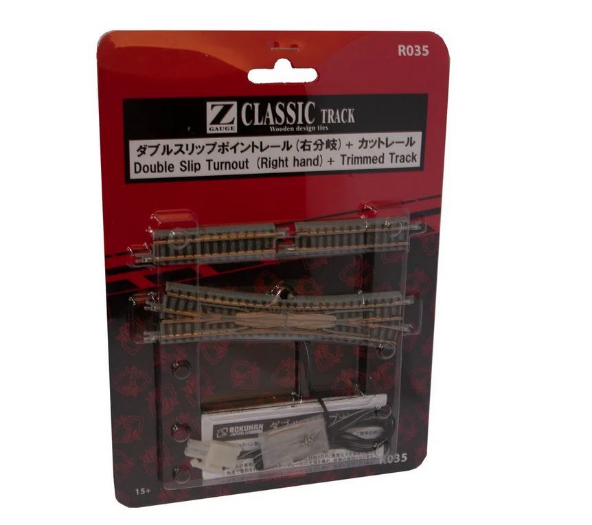 Rokuhan R035 E-Doppelkreuzweiche 13°112,8 mm 1:220 Spur Z Neu