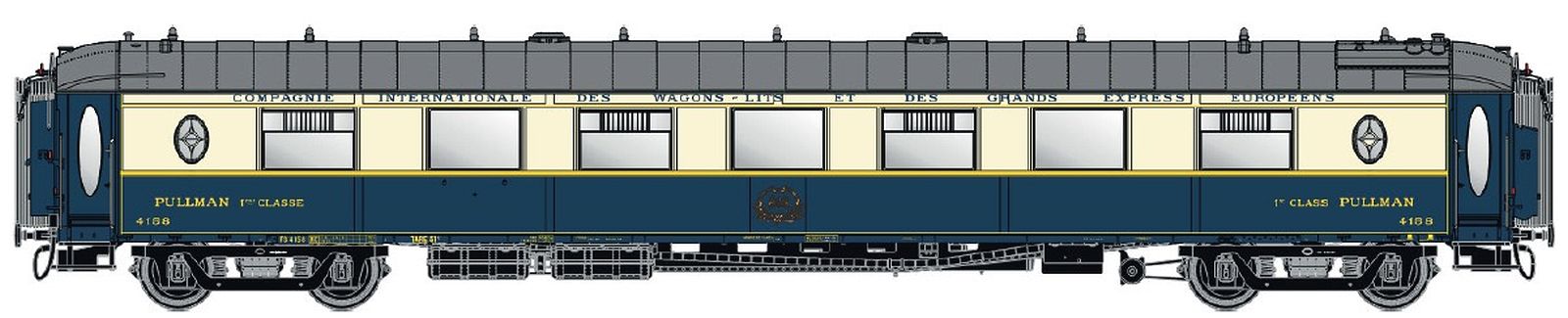 LS Models 49181 Pullman Salonwagen WP CIWL Ep.IIIb Spur H0