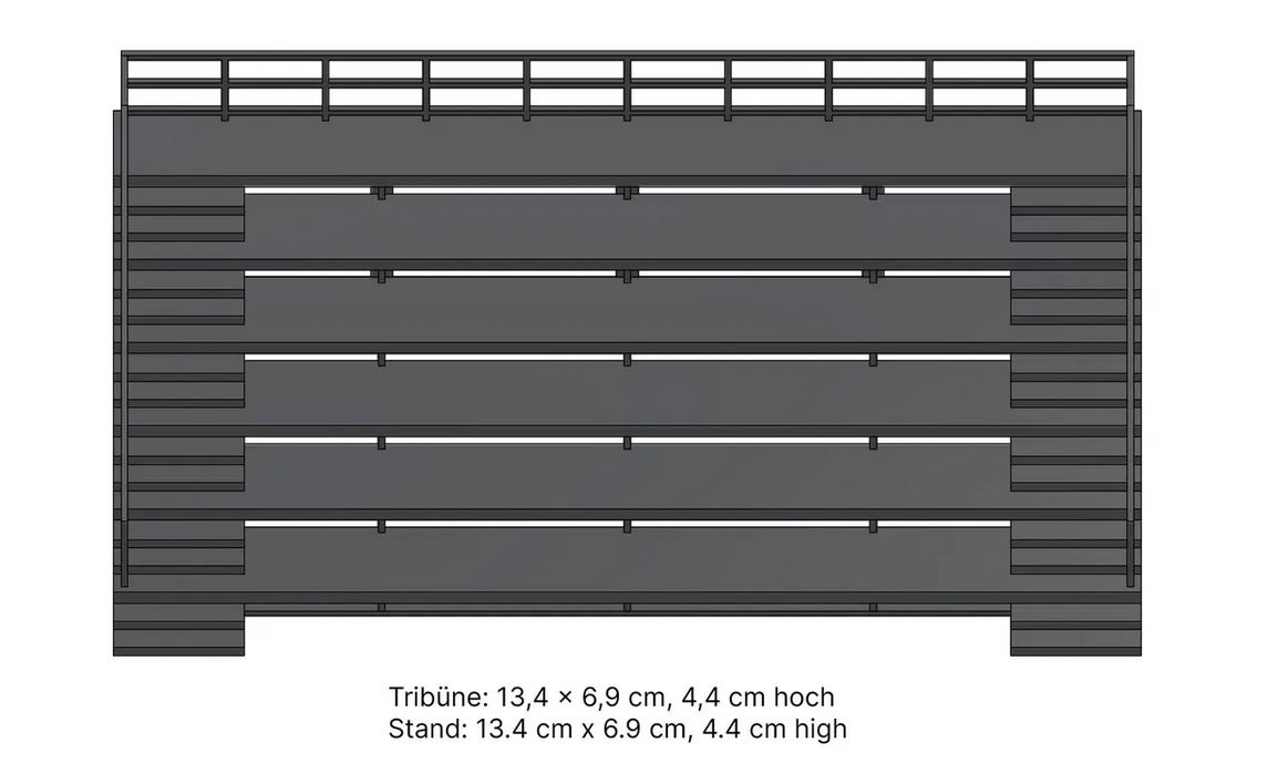 Noch 66829 Tribüne 1:87 Spur H0 Bausatz Neu OVP Laser-Cut