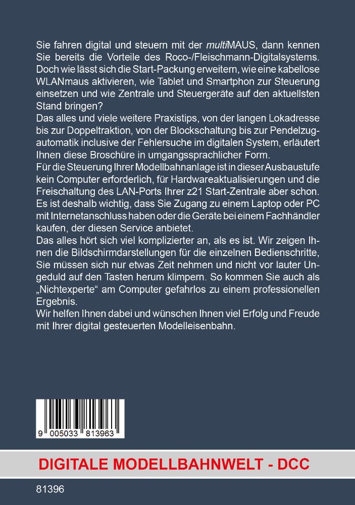Roco 81396 Handbuch Modellbahn Digital für Einsteiger Band 2 Neu