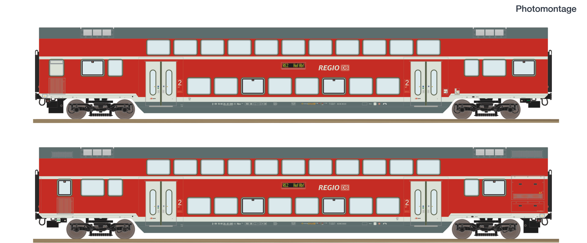 Roco 6200249 2-tlg. Set: Doppelstockwagen