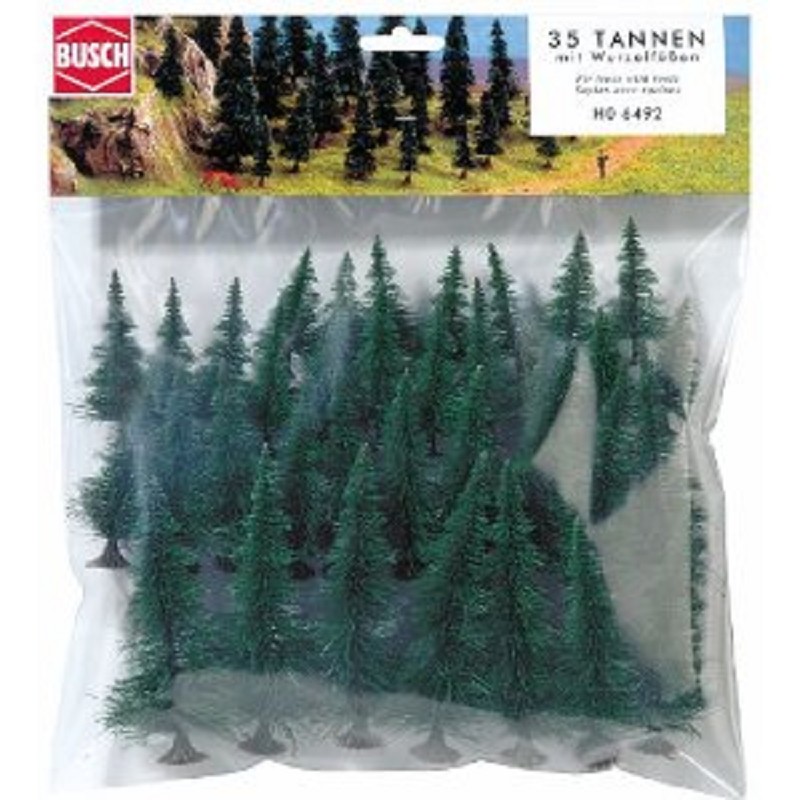 Busch 6492 Tannen 35 Stück