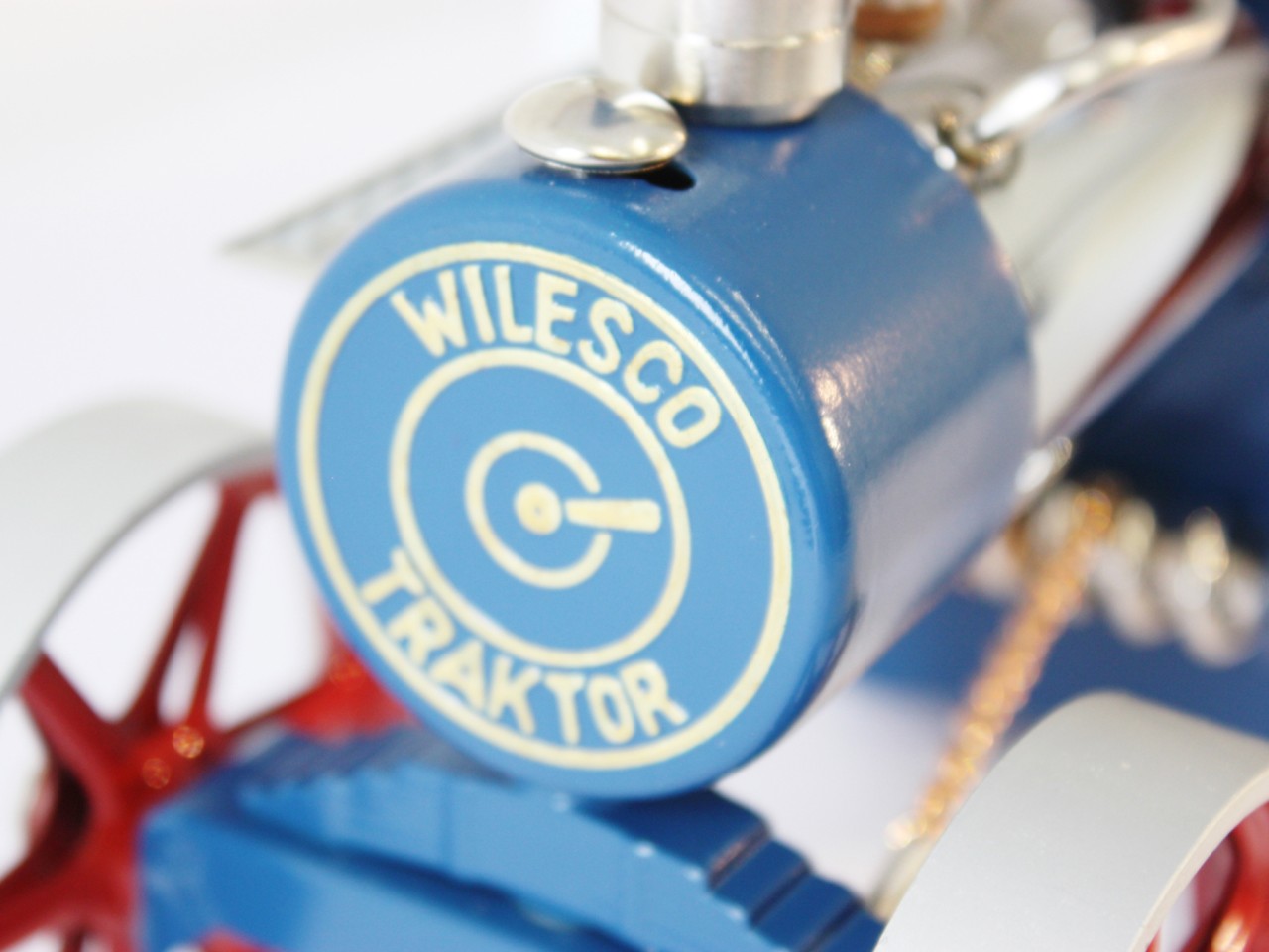 Wilesco 00415 Dampftraktor D415 Bausatz (rot/blau) Neu OVP