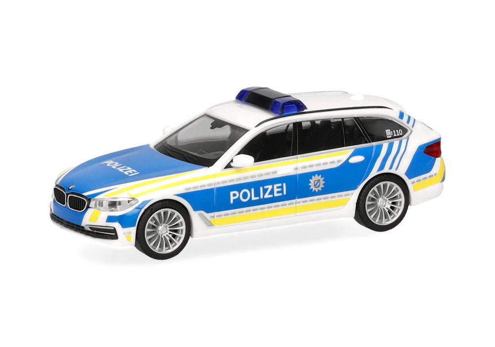 Herpa 098878 BMW 5er Touring (G31) "Polizei Bayern" 1:87 Spur H0