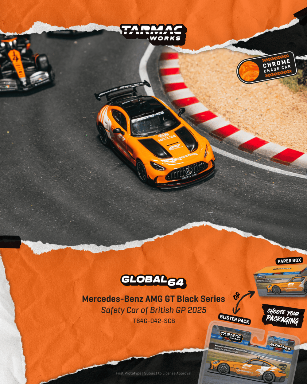 1:64 MB AMG GT BLACK SERIES SAFETY CAR F1 BRITISH GP 2025