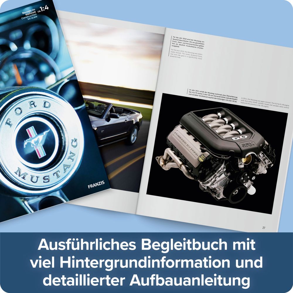 Franzis 67501 Ford Mustang V8-Motor 1:4