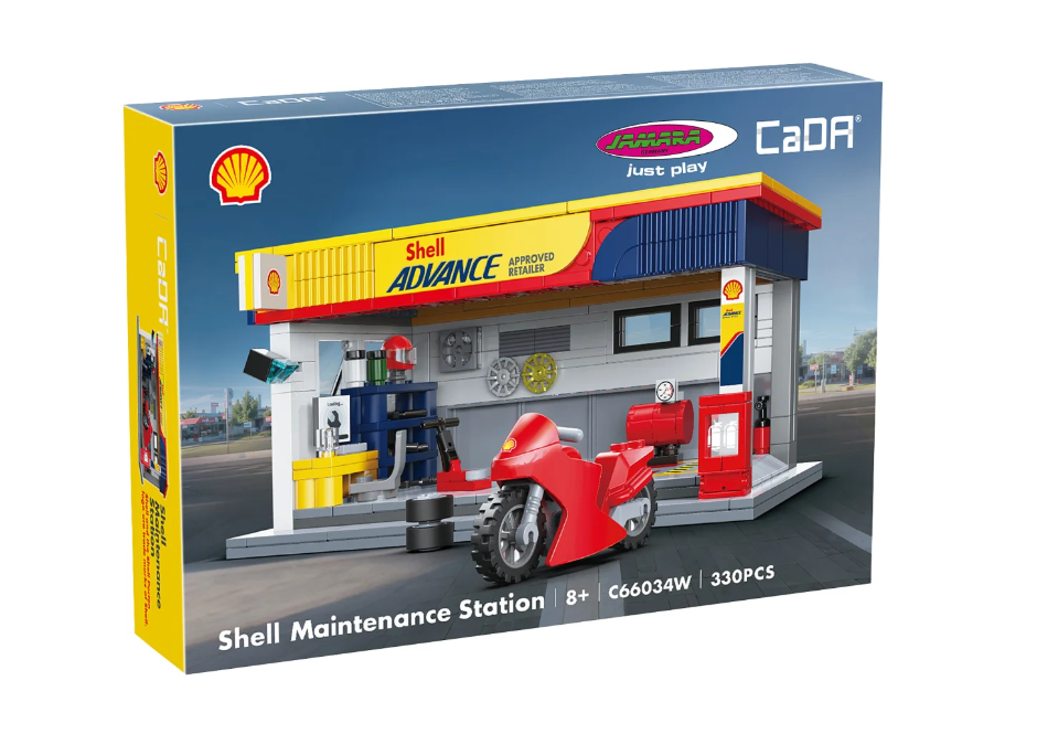 CaDA C66034W Shell Service-Station 1:30 Bricks