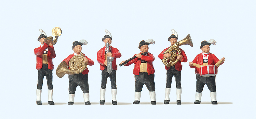 Preiser 10207 Tiroler Trachtenkapelle 1:87 Spur H0 Neu OVP Figuren