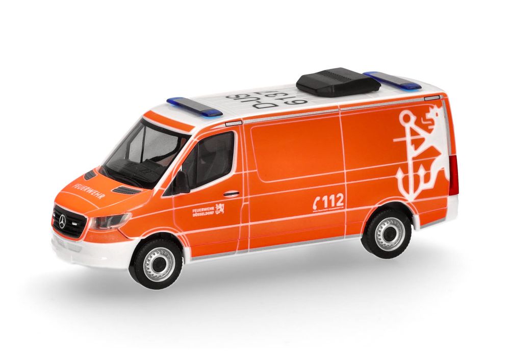 Herpa 099028 MB Sprinter '18 Halbbus "Feuerwehr Düsseldorf" 1:87
