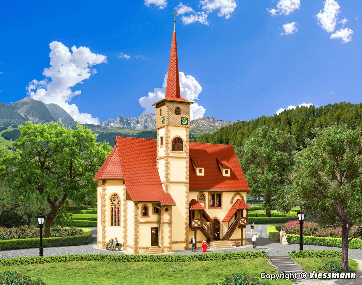 Vollmer 47736 Kirche Ditzingen 1:160 Spur N Bausatz Neu OVP