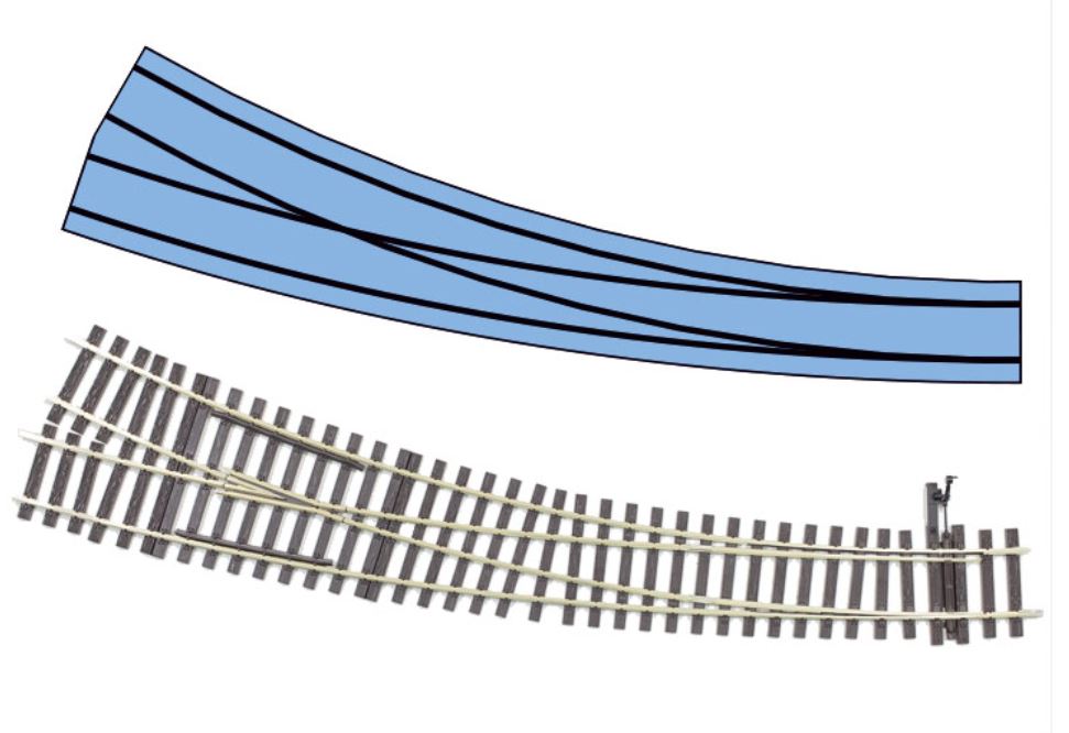 Lenz 45035 Bogenweiche rechts 1:45 Spur 0 Neu OVP