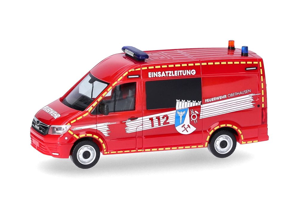 Herpa 098731 MAN TGE Halbbus HD "FW Oberhausen/ELW" 1:87 NEU