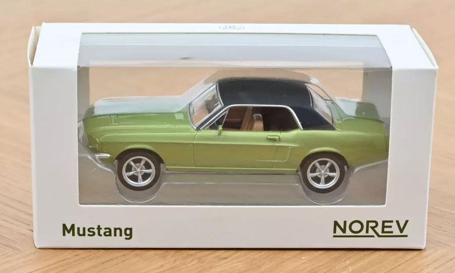 Norev 270585 Ford Mustang Coupe 1968 Grün Metallic Jet-car 1:43