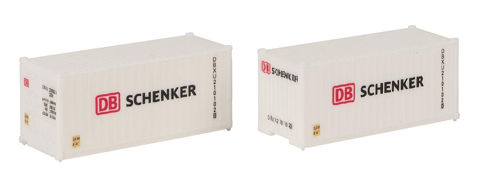 Faller 182053 20' Container DB 2er-Set 1:87 Spur H0 Bausatz Neu