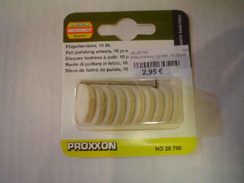 Proxxon 28798 Filzscheiben 22 mm 10 Stück