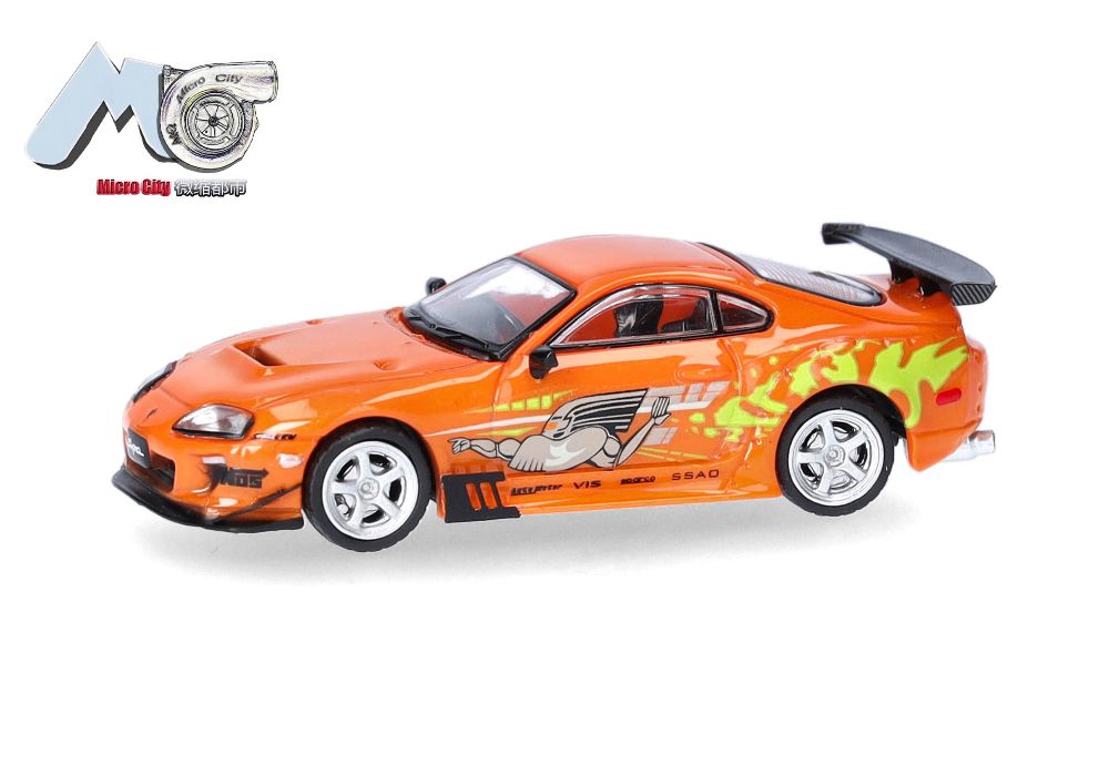 Herpa 87MC000018 MicroCity: Toyota Supra orange "F'n'F" (1993-2002) 1:87