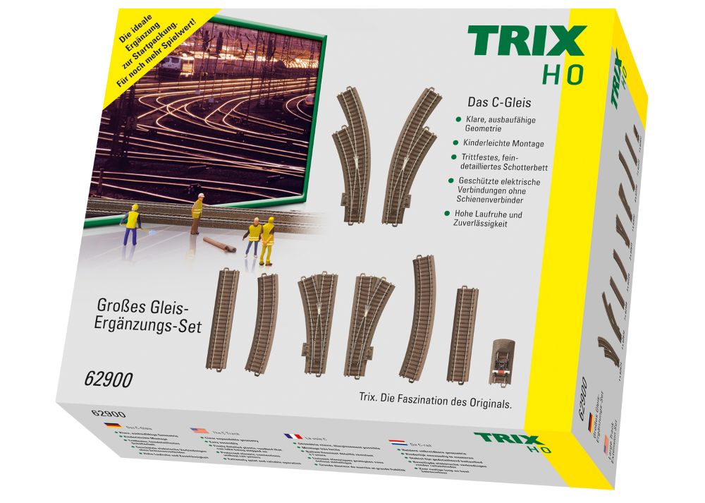 Trix 62900 Großes Gleis-Ergänzungs-Set 1:87 Spur H0 NEU OVP