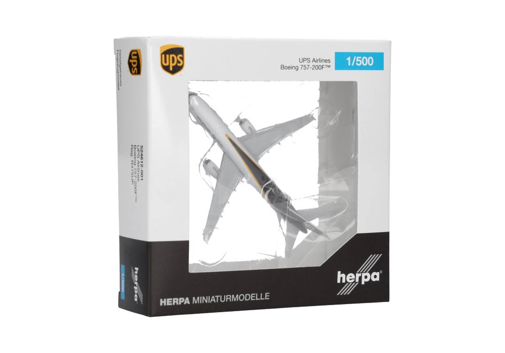 Herpa 524612-001 UPS Airlines Boeing 757-200F 1:500 Standmodell NEU