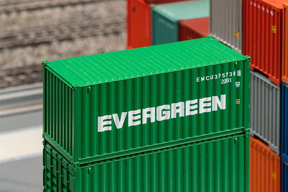 Faller 182004 20' Container EVERGREEN, H0 1:87, Ep. IV, NEU OVP