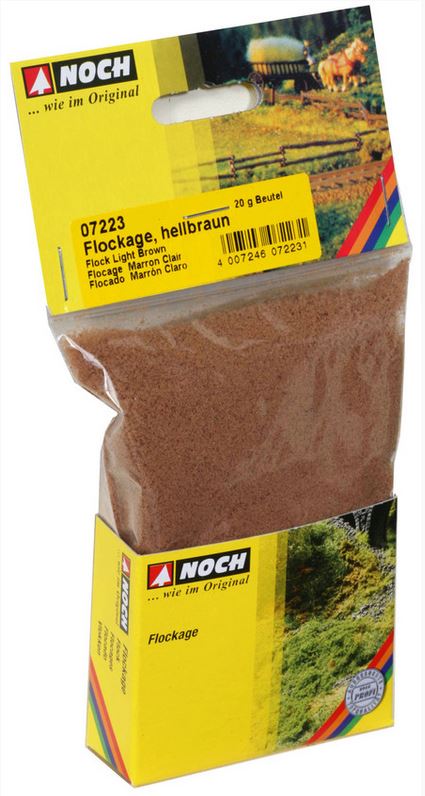 Noch 07223 Flockage - hellbraun, 20 g - Neu - OVP